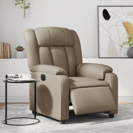 Cappuccino Faux Leather Power Recliner by , Armchairs - Ref: Foro24-3205256, Price: 257,66 €, Discount: %