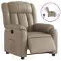 Sillón reclinable eléctrico de cuero sintético color capuchino de , Sillones - Ref: Foro24-3205256, Precio: 324,99 €, Descuen...