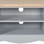 TV cabinet solid gray mango wood 120x30x40 cm by vidaXL, TV Furniture - Ref: Foro24-249890, Price: 130,40 €, Discount: %