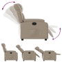 Sillón reclinable eléctrico de cuero sintético color capuchino de , Sillones - Ref: Foro24-3205256, Precio: 324,99 €, Descuen...