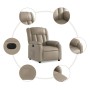 Sillón reclinable eléctrico de cuero sintético color capuchino de , Sillones - Ref: Foro24-3205256, Precio: 257,66 €, Descuen...