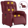 Sillón masaje reclinable eléctrico cuero sintético rojo tinto de , Sillones - Ref: Foro24-3205261, Precio: 289,41 €, Descuent...