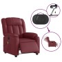 Red synthetic leather electric reclining massage chair by , Armchairs - Ref: Foro24-3205261, Price: 286,46 €, Discount: %