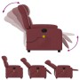 Red synthetic leather electric reclining massage chair by , Armchairs - Ref: Foro24-3205261, Price: 286,46 €, Discount: %