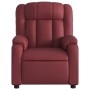 Sillón masaje reclinable eléctrico cuero sintético rojo tinto de , Sillones - Ref: Foro24-3205261, Precio: 289,41 €, Descuent...