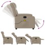 Cappuccino Synthetic Leather Electric Massage Recliner by , Armchairs - Ref: Foro24-3205263, Price: 289,96 €, Discount: %