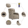 Sillón reclinable de masaje eléctrico cuero sintético capuchino de , Sillones - Ref: Foro24-3205263, Precio: 289,96 €, Descue...