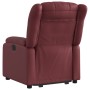 Sillón reclinable elevable cuero artificial rojo tinto de , Sillones - Ref: Foro24-3205268, Precio: 277,48 €, Descuento: %