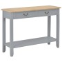 Gray wooden console table 110x35x80 cm by vidaXL, Side tables - Ref: Foro24-249902, Price: 175,87 €, Discount: %