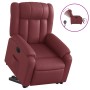 Sillón elevable eléctrico cuero artificial rojo tinto de , Sillones - Ref: Foro24-3205282, Precio: 317,67 €, Descuento: %