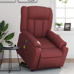 Sillón de masaje elevable eléctrico cuero artificial rojo tinto de , Sillones - Ref: Foro24-3205289, Precio: 344,85 €, Descue...