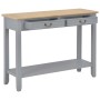 Gray wooden console table 110x35x80 cm by vidaXL, Side tables - Ref: Foro24-249902, Price: 175,99 €, Discount: %