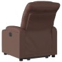 Sillón reclinable elevable cuero sintético marrón de , Sillones - Ref: Foro24-3206601, Precio: 298,25 €, Descuento: %