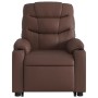 Sillón reclinable elevable cuero sintético marrón de , Sillones - Ref: Foro24-3206601, Precio: 298,25 €, Descuento: %