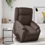 Sillón reclinable elevable cuero sintético marrón de , Sillones - Ref: Foro24-3205152, Precio: 275,14 €, Descuento: %