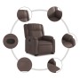 Sillón reclinable elevable cuero sintético marrón de , Sillones - Ref: Foro24-3205152, Precio: 275,14 €, Descuento: %