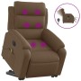 Anhebbarer, elektrisch verstellbarer Massagesessel aus braunem Stoff von , Sessel - Ref: Foro24-3205020, Preis: 366,99 €, Rab...