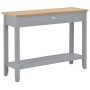 Gray wooden console table 110x35x80 cm by vidaXL, Side tables - Ref: Foro24-249902, Price: 175,99 €, Discount: %