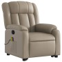 Cappuccino artificial leather foot massage recliner by , Armchairs - Ref: Foro24-3205277, Price: 308,63 €, Discount: %