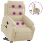 Cream Fabric Reclining Foot Massage Chair by , Armchairs - Ref: Foro24-3205001, Price: 303,14 €, Discount: %