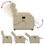 Cream Fabric Reclining Foot Massage Chair by , Armchairs - Ref: Foro24-3205001, Price: 303,14 €, Discount: %