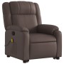 Sillón reclinable de masaje de pie de cuero sintético marrón de , Sillones - Ref: Foro24-3205159, Precio: 311,04 €, Descuento: %