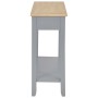 Gray wooden console table 110x35x80 cm by vidaXL, Side tables - Ref: Foro24-249902, Price: 175,99 €, Discount: %