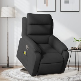 Sillón reclinable de masaje elevable tela negro de , Sillones - Ref: Foro24-3204994, Precio: 292,99 €, Descuento: %