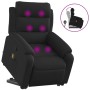 Black Fabric Liftable Massage Recliner by , Armchairs - Ref: Foro24-3204994, Price: 290,57 €, Discount: %