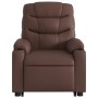 Sillón reclinable de masaje de pie de cuero sintético marrón de , Sillones - Ref: Foro24-3206608, Precio: 280,99 €, Descuento: %