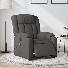 Sillón reclinable de masaje eléctrico tela gris oscuro de , Sillones - Ref: Foro24-3205305, Precio: 272,50 €, Descuento: %