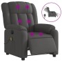 Electric massage recliner dark gray fabric by , Armchairs - Ref: Foro24-3205305, Price: 272,50 €, Discount: %