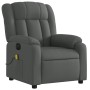 Sillón reclinable de masaje eléctrico tela gris oscuro de , Sillones - Ref: Foro24-3205305, Precio: 284,30 €, Descuento: %