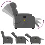 Electric massage recliner dark gray fabric by , Armchairs - Ref: Foro24-3205305, Price: 272,50 €, Discount: %