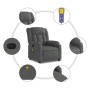 Sillón reclinable de masaje eléctrico tela gris oscuro de , Sillones - Ref: Foro24-3205305, Precio: 284,30 €, Descuento: %