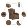 Silla de masaje reclinable de pie de tela marrón de , Sillones - Ref: Foro24-3205332, Precio: 313,52 €, Descuento: %