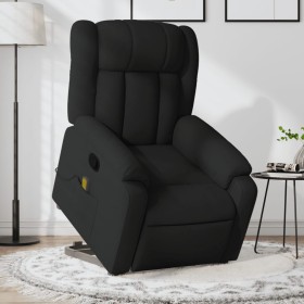 Black Fabric Liftable Massage Recliner by , Armchairs - Ref: Foro24-3205330, Price: 282,46 €, Discount: %