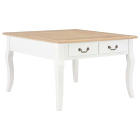 White wooden coffee table 80x80x50 cm by vidaXL, Coffee table - Ref: Foro24-280061, Price: 196,99 €, Discount: %