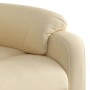 Sillón reclinable de masaje eléctrico tela color crema de , Sillones - Ref: Foro24-3204977, Precio: 285,38 €, Descuento: %