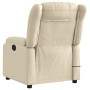 Cream fabric electric massage recliner by , Armchairs - Ref: Foro24-3205313, Price: 293,95 €, Discount: %