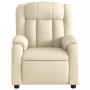 Cream fabric electric massage recliner by , Armchairs - Ref: Foro24-3205313, Price: 293,95 €, Discount: %