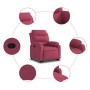 Sillón reclinable elevable terciopelo rojo tinto de , Sillones - Ref: Foro24-3205097, Precio: 292,72 €, Descuento: %