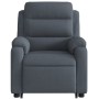 Sillón reclinable de masaje elevable terciopelo gris oscuro de , Sillones - Ref: Foro24-3205104, Precio: 296,74 €, Descuento: %