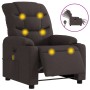 Sillón reclinable de masaje eléctrico tela marrón oscuro de , Sillones - Ref: Foro24-3206641, Precio: 277,44 €, Descuento: %