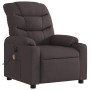 Sillón reclinable de masaje eléctrico tela marrón oscuro de , Sillones - Ref: Foro24-3206641, Precio: 277,44 €, Descuento: %