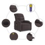 Sillón reclinable de masaje eléctrico tela marrón oscuro de , Sillones - Ref: Foro24-3206641, Precio: 277,44 €, Descuento: %