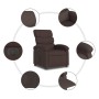 Sillón reclinable eléctrico tela marrón oscuro de , Sillones - Ref: Foro24-3203959, Precio: 247,74 €, Descuento: %