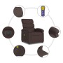 Dark Brown Fabric Electric Massage Recliner by , Armchairs - Ref: Foro24-3203971, Price: 272,99 €, Discount: %