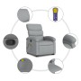 Light Gray Fabric Foot Recliner Massage Chair by , Armchairs - Ref: Foro24-3203990, Price: 267,80 €, Discount: %