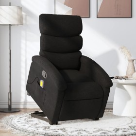 Black Fabric Liftable Massage Recliner by , Armchairs - Ref: Foro24-3203992, Price: 279,27 €, Discount: %